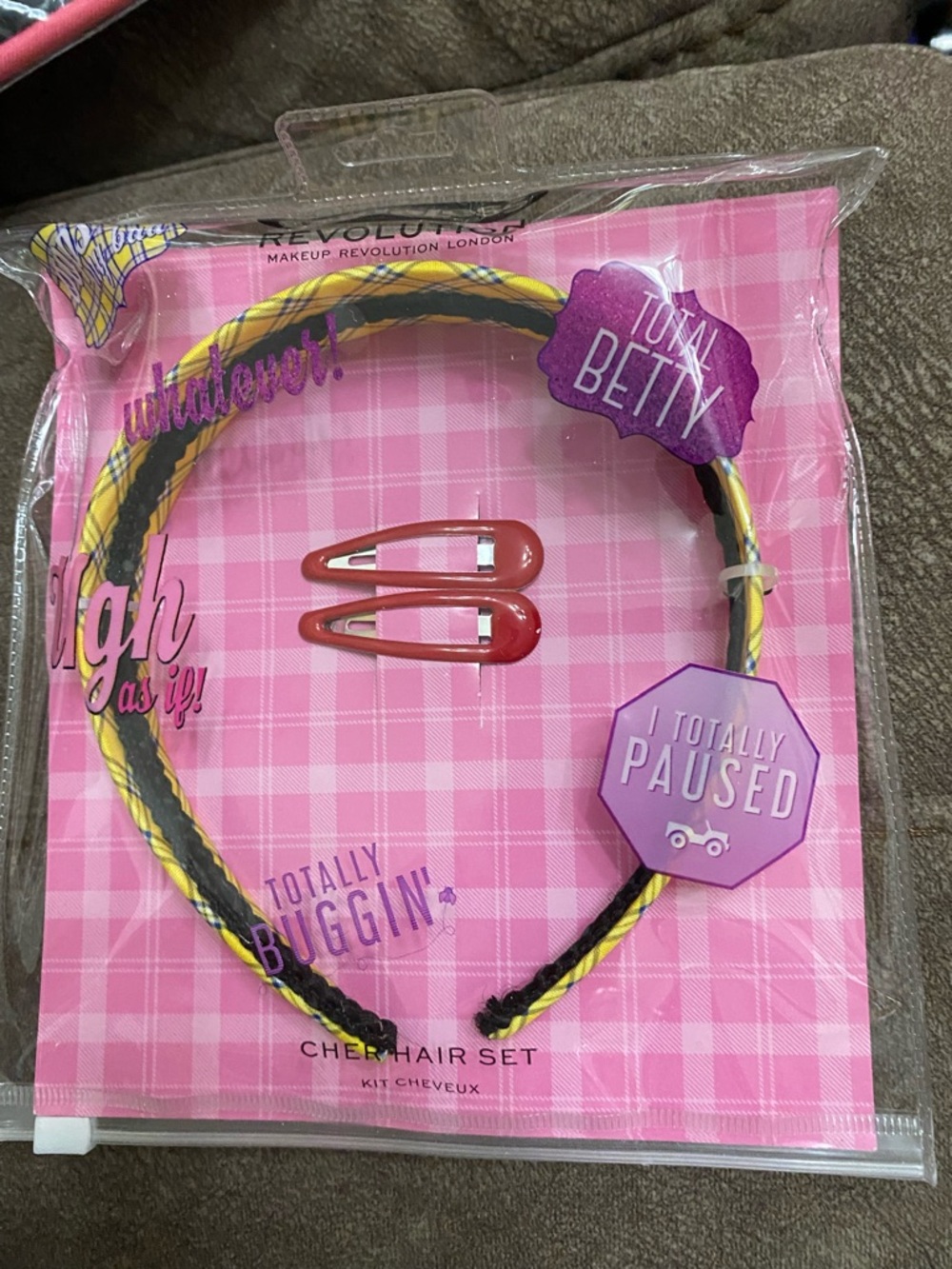 Revolution Accessories Headband and Clips - Yellow, Black, Red